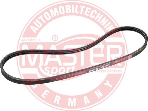 MASTER-SPORT GERMANY 3PK750-PCS-MS - Пистов ремък vvparts.bg