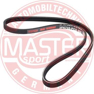 MASTER-SPORT GERMANY 3PK735-PCS-MS - Пистов ремък vvparts.bg