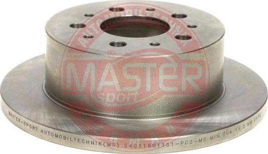 MASTER-SPORT GERMANY 24011601151-PCS-MS - Спирачен диск vvparts.bg