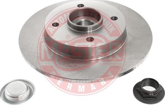 MASTER-SPORT GERMANY 2401106042B-PCS-MS - Спирачен диск vvparts.bg