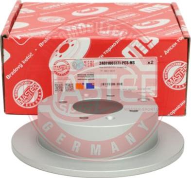 MASTER-SPORT GERMANY 24011003171-PCS-MS - Спирачен диск vvparts.bg