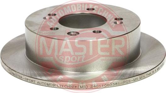 MASTER-SPORT GERMANY 24011003381-PCS-MS - Спирачен диск vvparts.bg