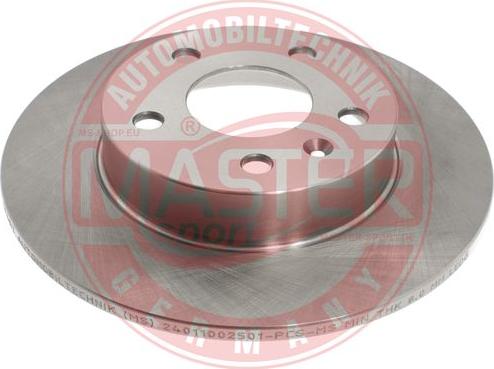 MASTER-SPORT GERMANY 24011002501-PCS-MS - Спирачен диск vvparts.bg