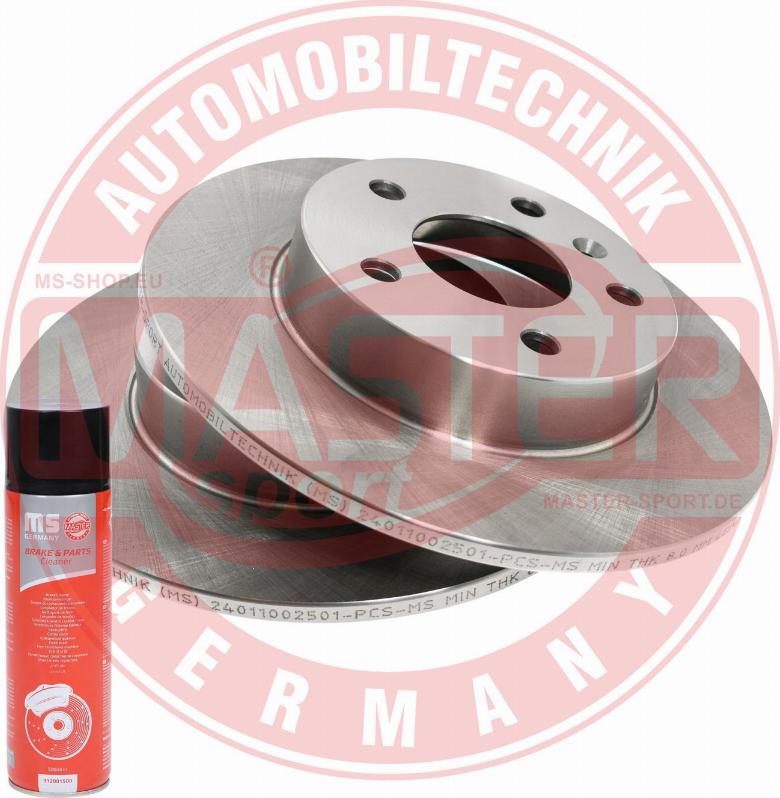 MASTER-SPORT GERMANY 24011002501-SET-MSP - Спирачен диск vvparts.bg