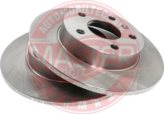 MASTER-SPORT GERMANY 24011002501-SET-MS - Спирачен диск vvparts.bg