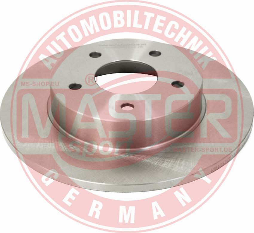 MASTER-SPORT GERMANY 24011002851-PCS-MS - Спирачен диск vvparts.bg