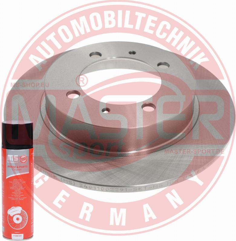 MASTER-SPORT GERMANY 24011002291-PCS-MSP - Спирачен диск vvparts.bg