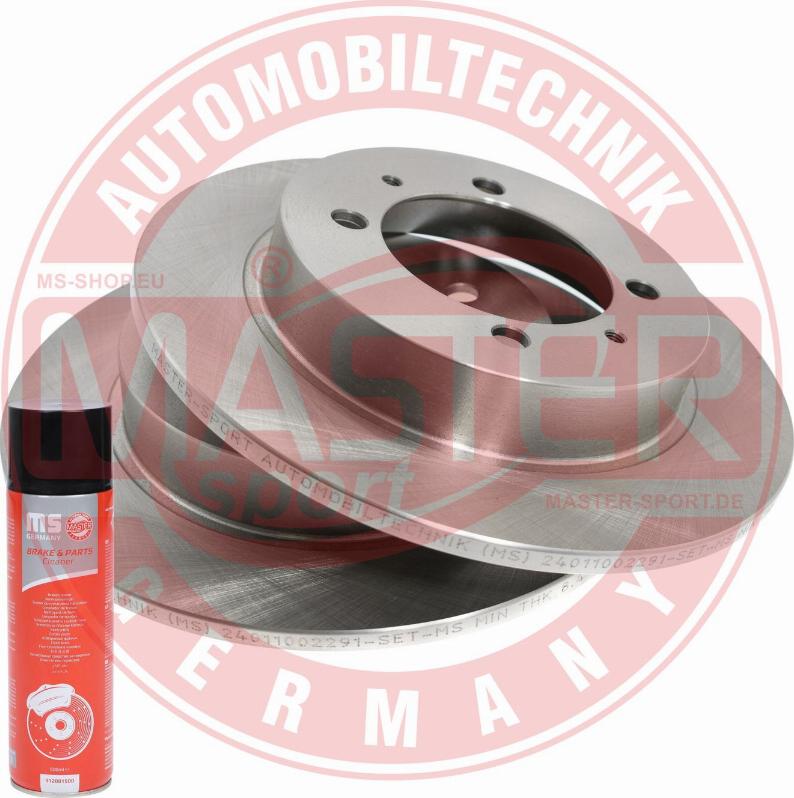 MASTER-SPORT GERMANY 24011002291-SET-MSP - Спирачен диск vvparts.bg