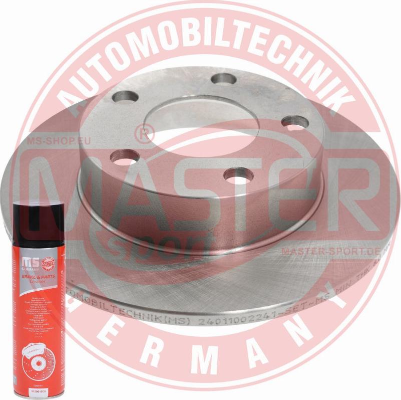 MASTER-SPORT GERMANY 24011002241-PCS-MSP - Спирачен диск vvparts.bg