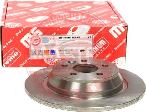 MASTER-SPORT GERMANY 24011101451-PCS-MS - Спирачен диск vvparts.bg