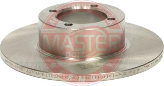 MASTER-SPORT GERMANY 24011101160-PCS-MS - Спирачен диск vvparts.bg