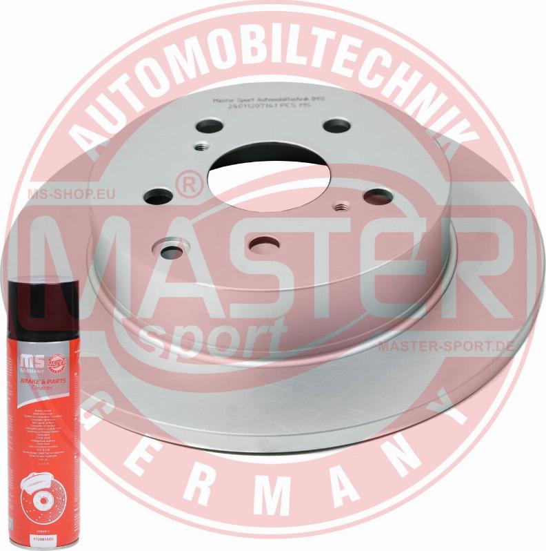 MASTER-SPORT GERMANY 24011207141-PCS-MSP - Спирачен диск vvparts.bg