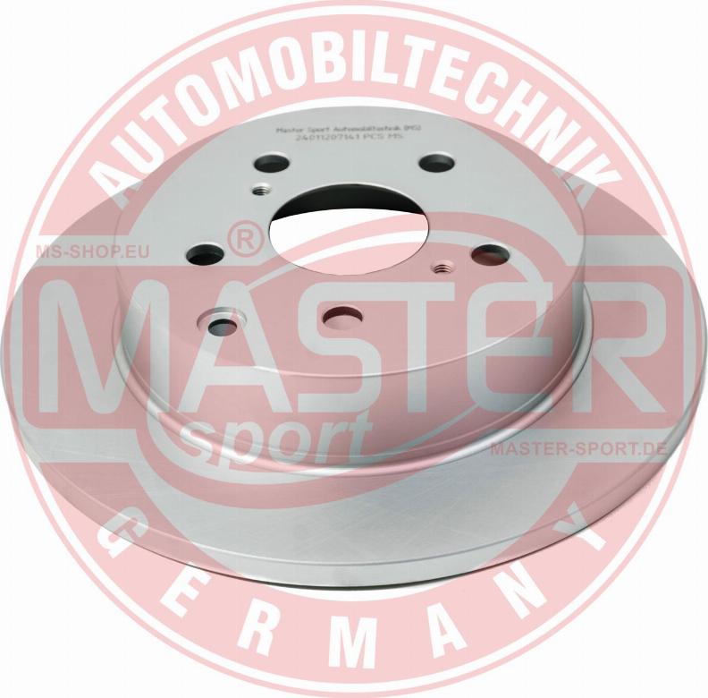 MASTER-SPORT GERMANY 24011207141-PCS-MS - Спирачен диск vvparts.bg