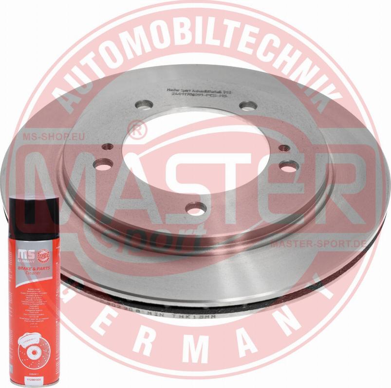 MASTER-SPORT GERMANY 24011701091-PCS-MSP - Спирачен диск vvparts.bg