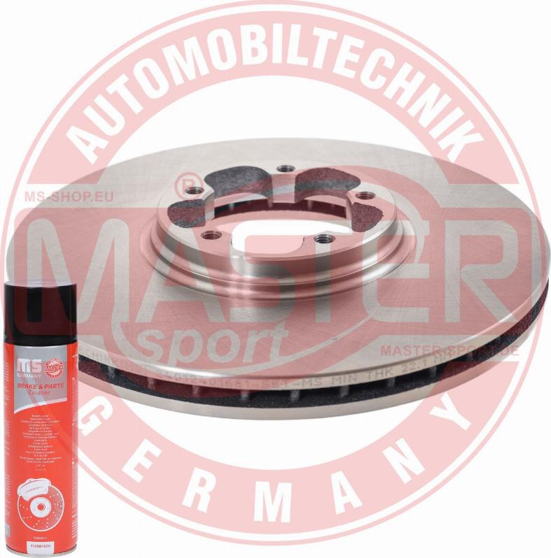 MASTER-SPORT GERMANY 24012401681-PCS-MSP - Спирачен диск vvparts.bg