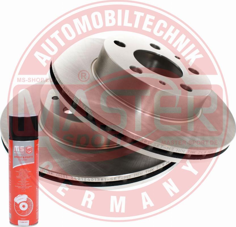 MASTER-SPORT GERMANY 24012401381-SET-MSP - Спирачен диск vvparts.bg