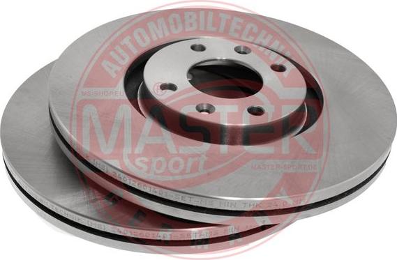 MASTER-SPORT GERMANY 24012601401-SET-MS - Спирачен диск vvparts.bg