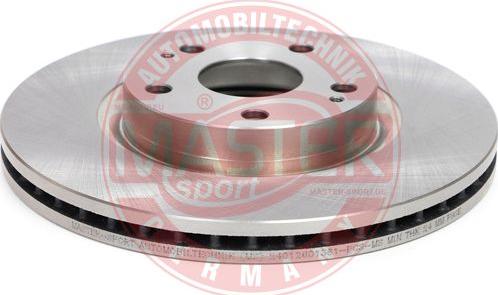 MASTER-SPORT GERMANY 24012601381-PCS-MS - Спирачен диск vvparts.bg