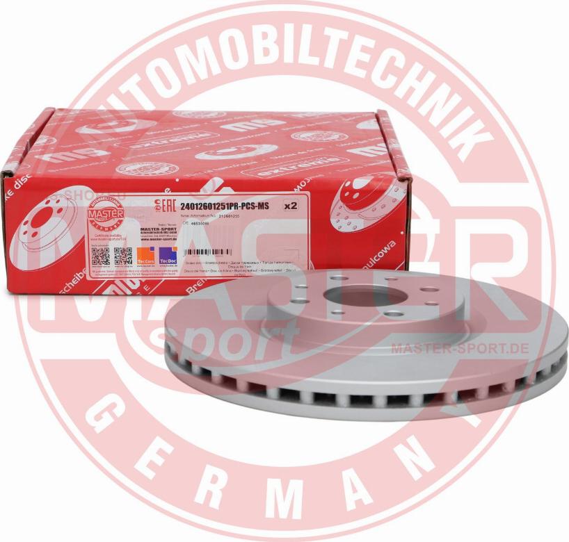 MASTER-SPORT GERMANY 24012601251PR-PCS-MS - Спирачен диск vvparts.bg