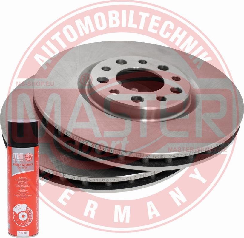 MASTER-SPORT GERMANY 24012801921-SET-MSP - Спирачен диск vvparts.bg