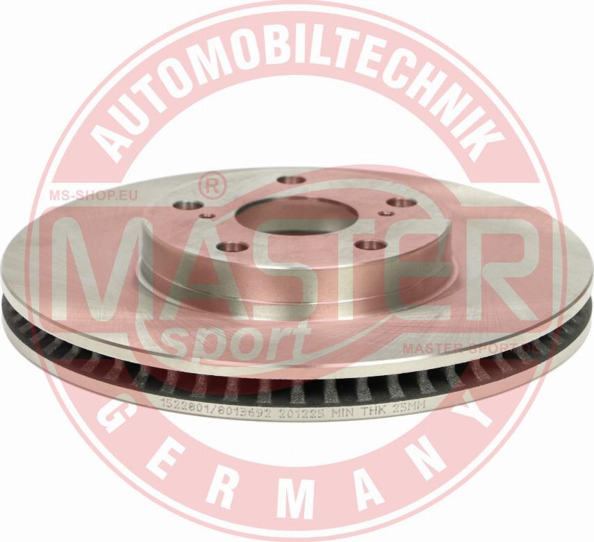 MASTER-SPORT GERMANY 24012801591-PCS-MS - Спирачен диск vvparts.bg