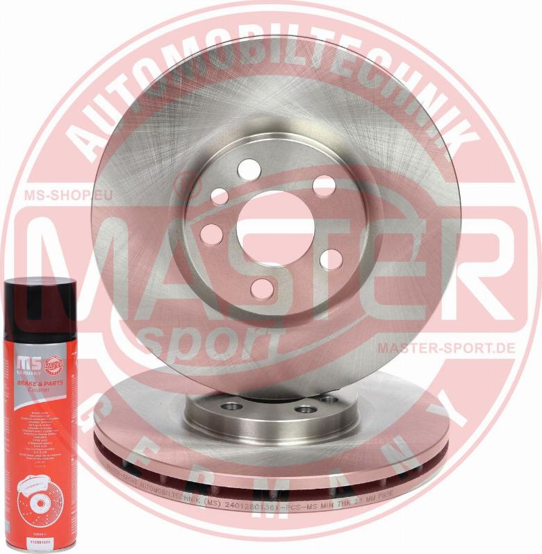 MASTER-SPORT GERMANY 24012801361-SET-MSP - Спирачен диск vvparts.bg