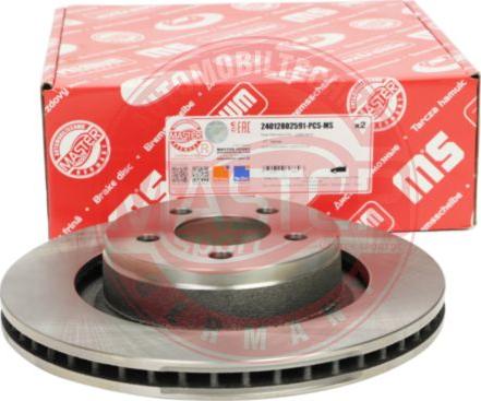 MASTER-SPORT GERMANY 24012802591-SET-MS - Спирачен диск vvparts.bg