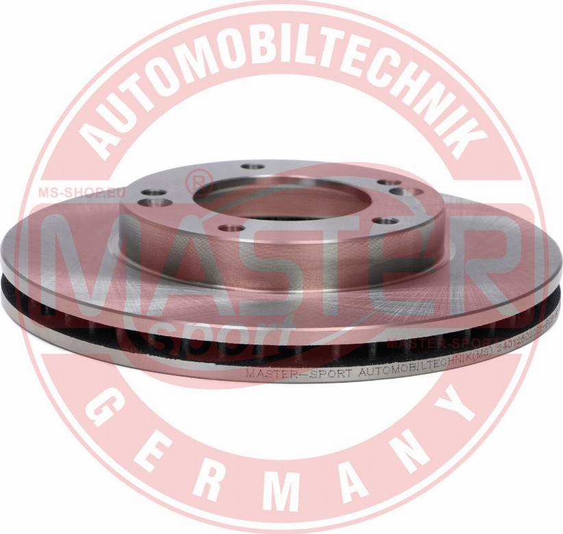 MASTER-SPORT GERMANY 24012802001-PCS-MS - Спирачен диск vvparts.bg