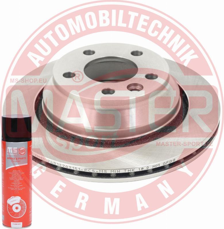 MASTER-SPORT GERMANY 24012202151-PCS-MSP - Спирачен диск vvparts.bg