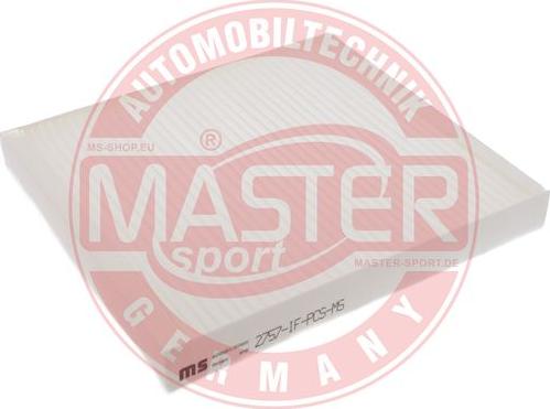 MASTER-SPORT GERMANY 2757-IF-PCS-MS - Филтър купе (поленов филтър) vvparts.bg