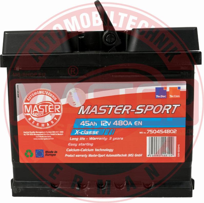 MASTER-SPORT GERMANY 750454802 - Стартов акумулатор vvparts.bg