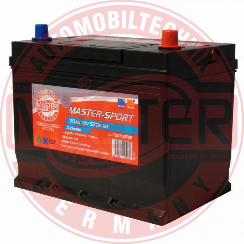 MASTER-SPORT GERMANY 750705702 - Стартов акумулатор vvparts.bg