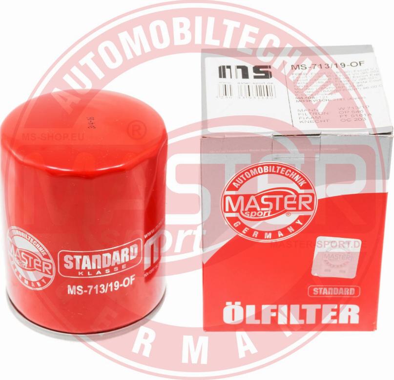 MASTER-SPORT GERMANY 713/19-OF-PCS-MS - Маслен филтър vvparts.bg