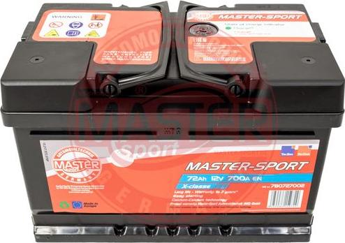 MASTER-SPORT GERMANY 780727002 - Стартов акумулатор vvparts.bg