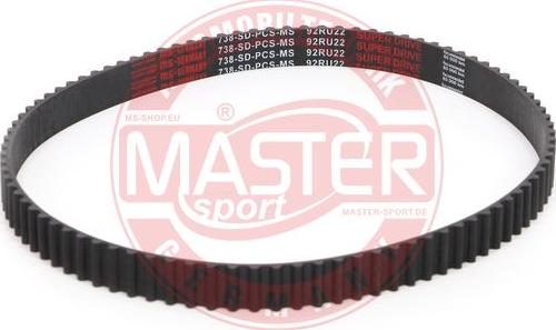 MASTER-SPORT GERMANY 738-SD-PCS-MS - Ангренажен ремък vvparts.bg