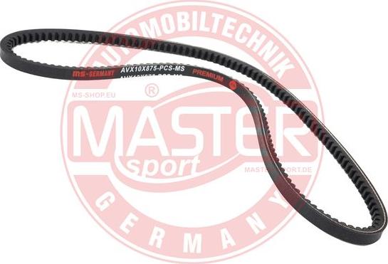 MASTER-SPORT GERMANY AVX-10X875-PCS-MS - Трапецовиден ремък vvparts.bg