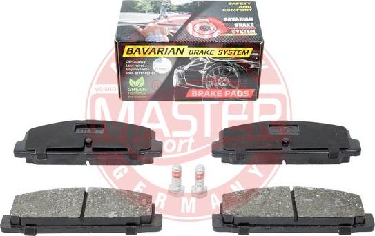 MASTER-SPORT GERMANY K6058042 - Комплект спирачно феродо, дискови спирачки vvparts.bg