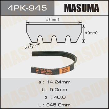 MASUMA 4PK-945 - Пистов ремък vvparts.bg