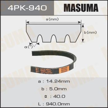 MASUMA 4PK940 - Пистов ремък vvparts.bg