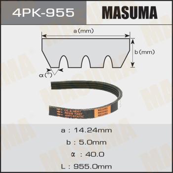 MASUMA 4PK-955 - Пистов ремък vvparts.bg