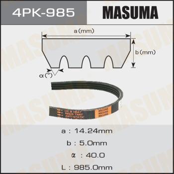 MASUMA 4PK985 - Пистов ремък vvparts.bg