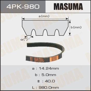 MASUMA 4PK980 - Пистов ремък vvparts.bg
