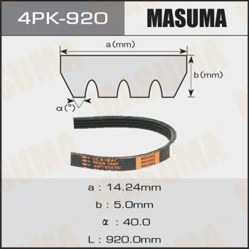 MASUMA 4PK-920 - Пистов ремък vvparts.bg