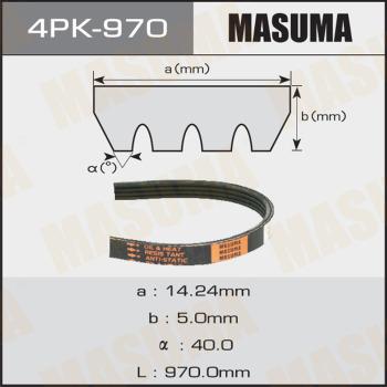 MASUMA 4PK-970 - Пистов ремък vvparts.bg