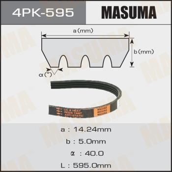 MASUMA 4PK-595 - Пистов ремък vvparts.bg