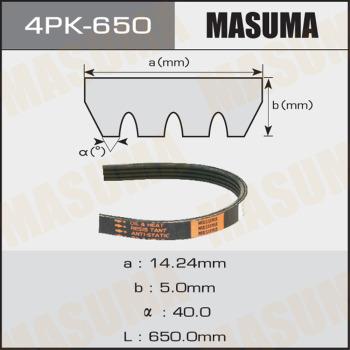 MASUMA 4PK650 - Пистов ремък vvparts.bg