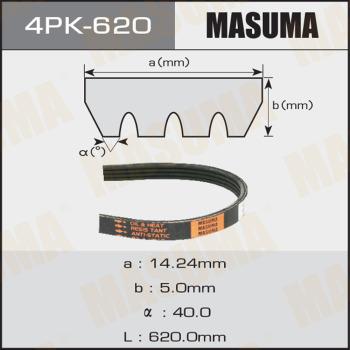 MASUMA 4PK-620 - Пистов ремък vvparts.bg