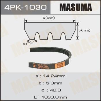 MASUMA 4PK-1030 - Пистов ремък vvparts.bg