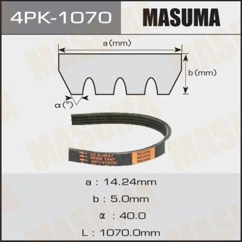 MASUMA 4PK-1070 - Пистов ремък vvparts.bg