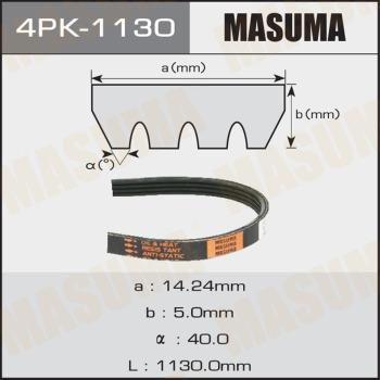 MASUMA 4PK-1130 - Пистов ремък vvparts.bg